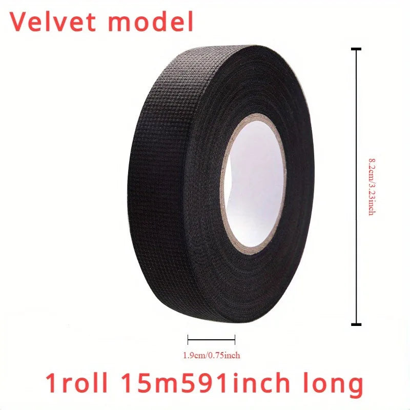 1pc Heat-resistant Adhesive Cloth Fabric Tape For Car Auto Cable