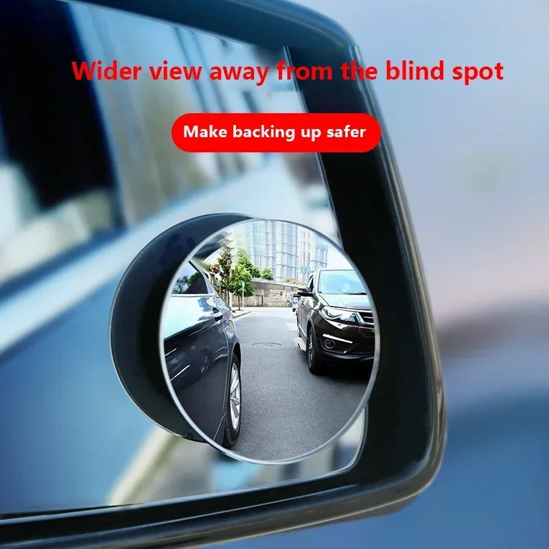 NEW 2P Car Blind Spot Mirror 360 Degree Adjustable Car Rearview Convex