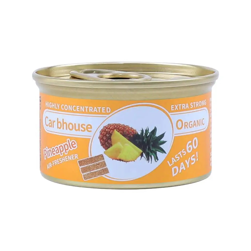 Car Air Freshener Bubble Gum Scent Organic Cans Odor Eliminator