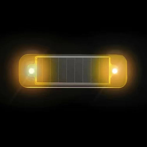 Mini LED Solar Power Car Warning Light Night Security Simulated Alarm