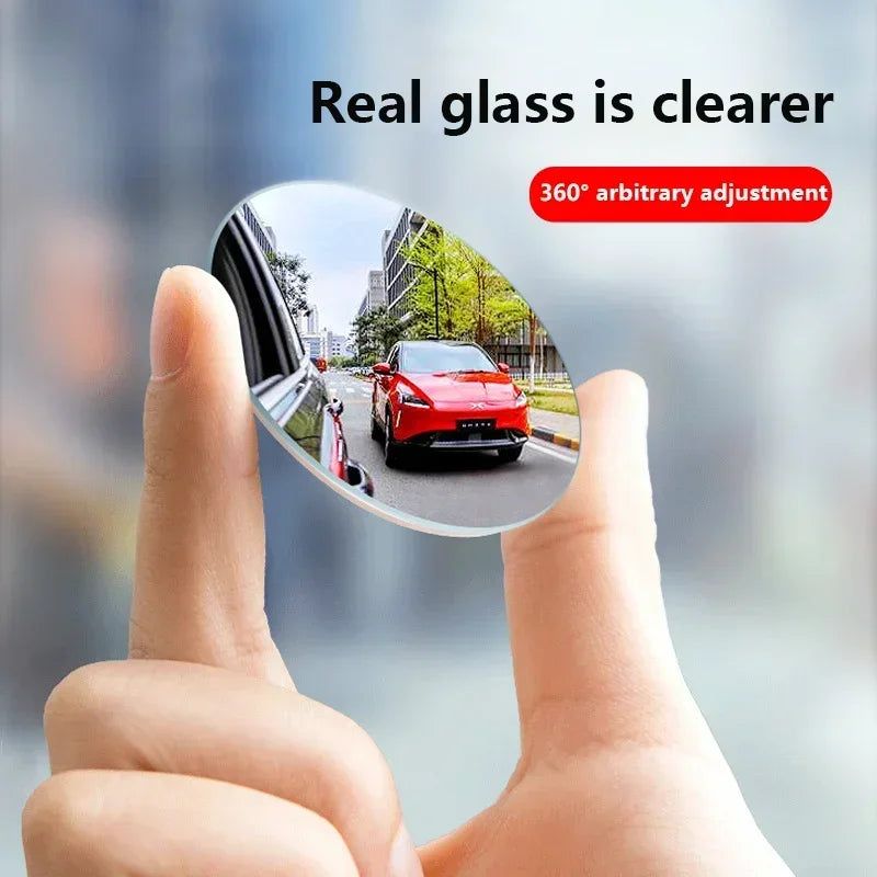 NEW 2P Car Blind Spot Mirror 360 Degree Adjustable Car Rearview Convex