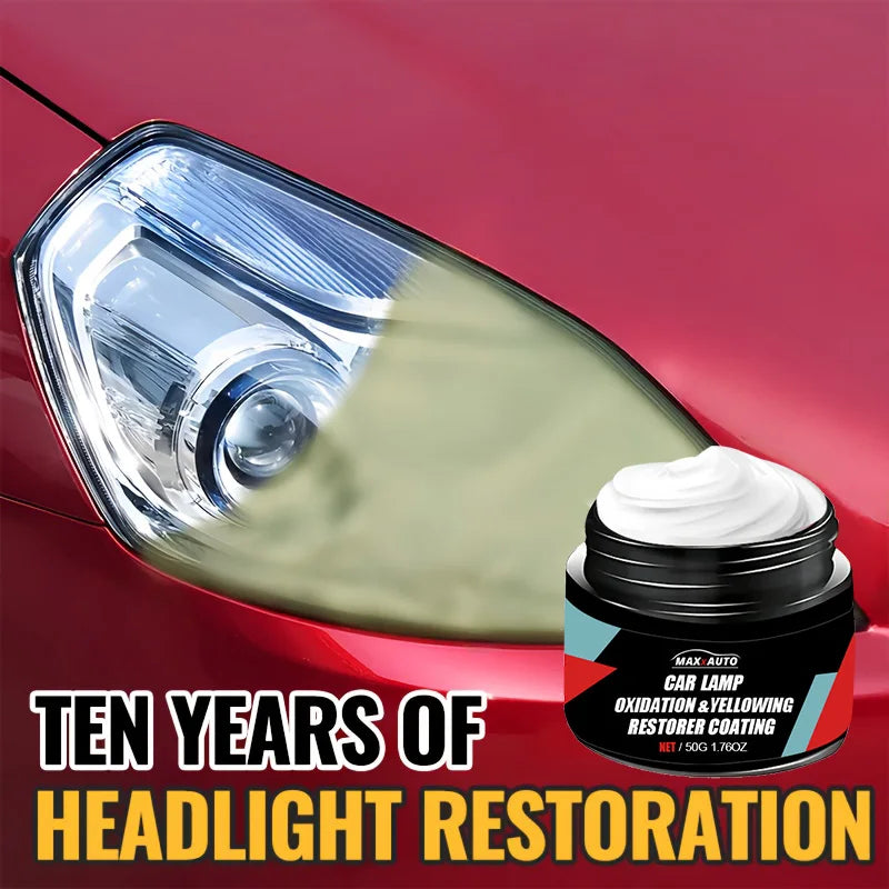 Car Headlight Restoration Polishing Kit - Scratch Remover & Oxidation