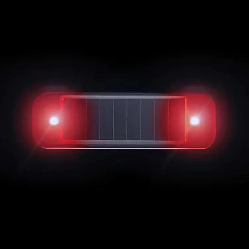 Mini LED Solar Power Car Warning Light Night Security Simulated Alarm