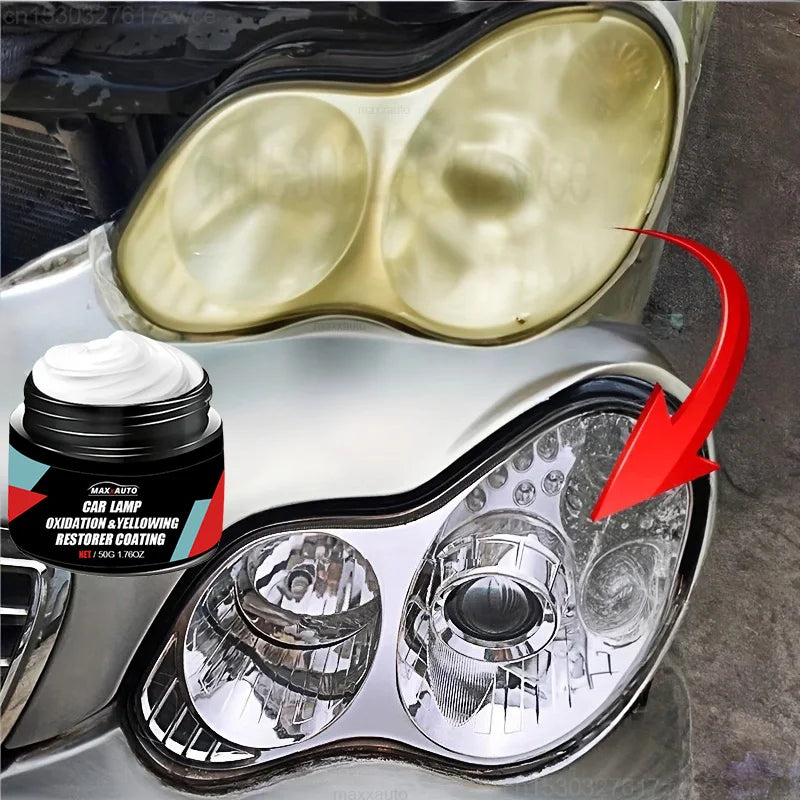 Car Headlight Restoration Polishing Kit - Scratch Remover & Oxidation