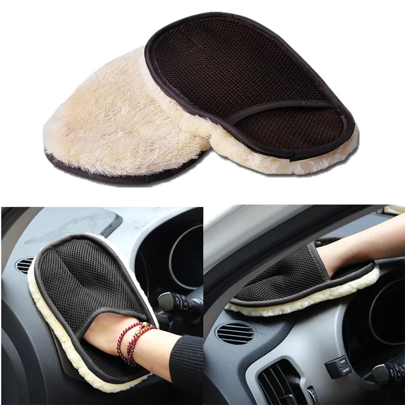 Microfiber Wool Soft Auto Car Washing Glove Cleaning Car Cleaning