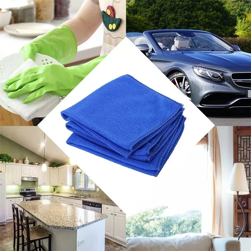 20/10PCS Car Cleaning and Washing Square Towel Super Absorbent and Non