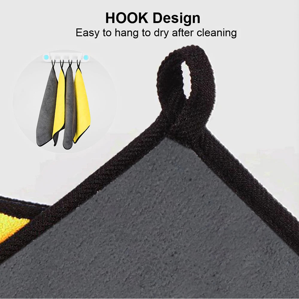 3/5/10Pcs Car Wash Microfiber Towel 30x30/60CM Car Cleaning Drying