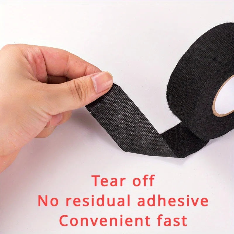 1pc Heat-resistant Adhesive Cloth Fabric Tape For Car Auto Cable