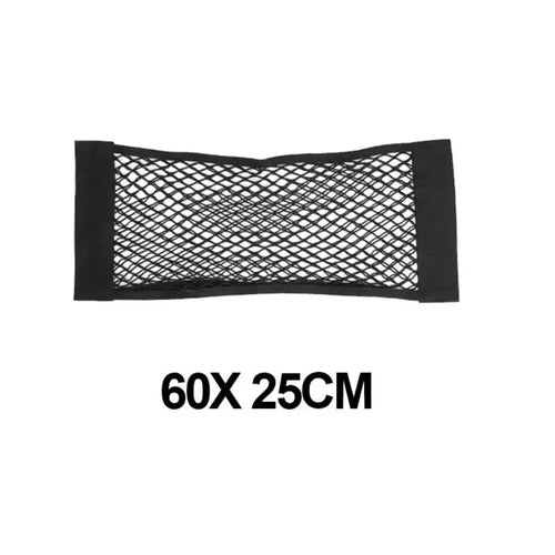 Car Back Rear Mesh Trunk Seat Elastic String Net Magic Sticker