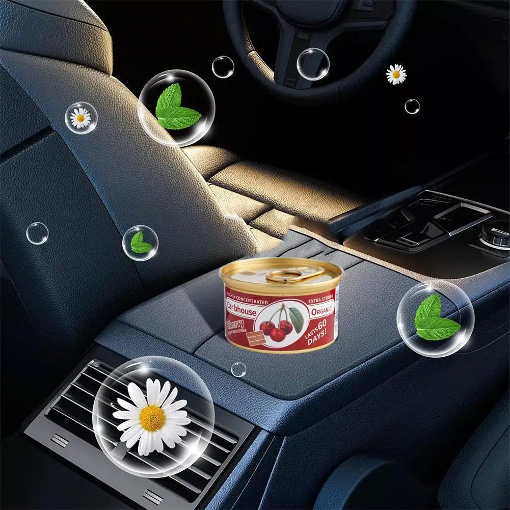 Car Air Freshener Bubble Gum Scent Organic Cans Odor Eliminator