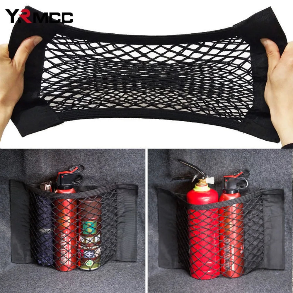 Car Back Rear Trunk Bag Organizer Mesh Net Auto Seat Back Storage Bag