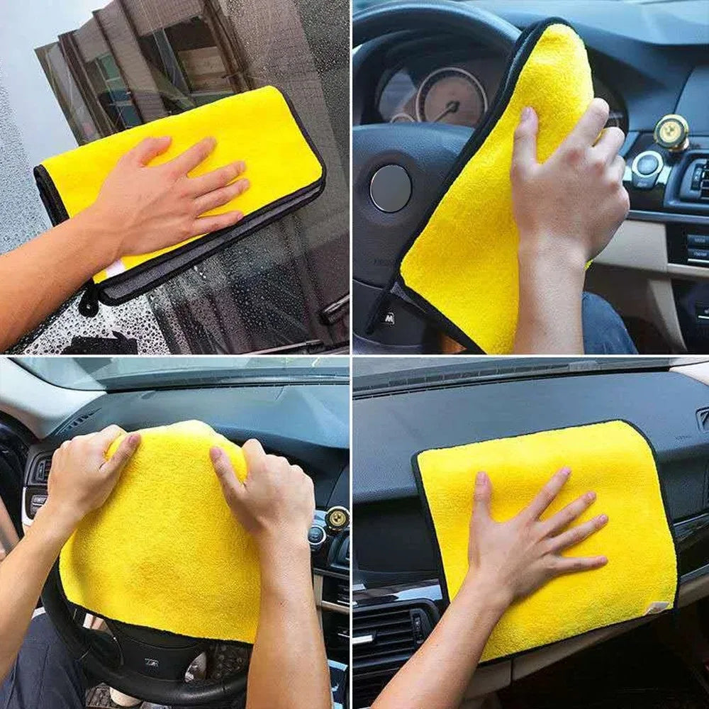 3/5/10Pcs Car Wash Microfiber Towel 30x30/60CM Car Cleaning Drying