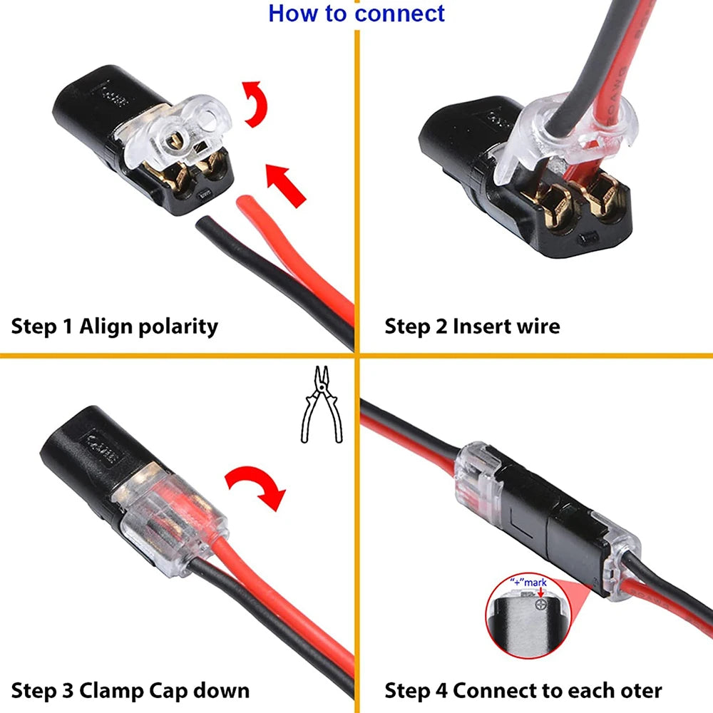 2 Pin Way Plug Car Waterproof Electrical Connector Wire Cable