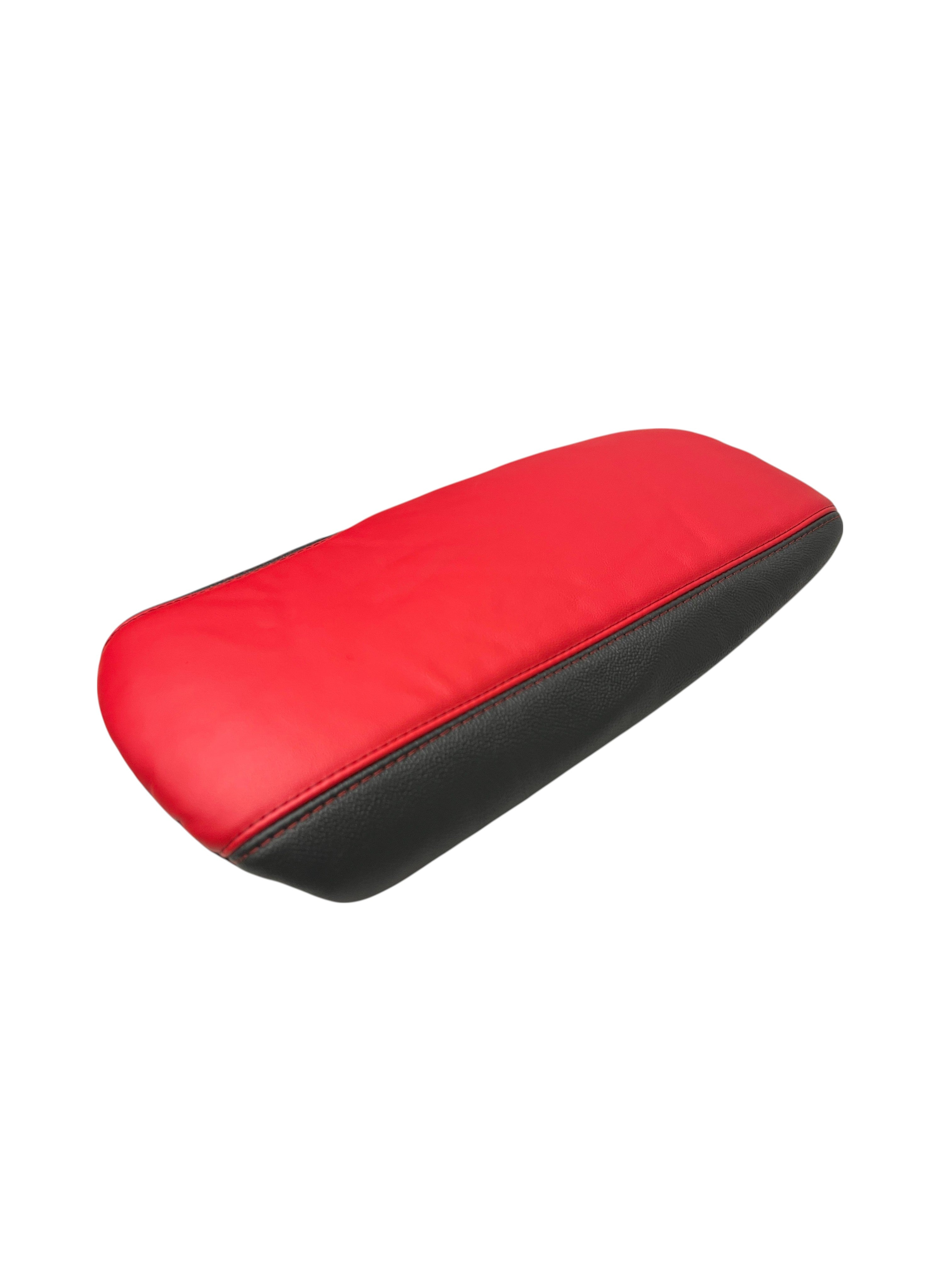 For 2005-2013 Chevy Corvette C6 Z06 Torch Red & Black Leather Console Shift Handbrake Boot Cover